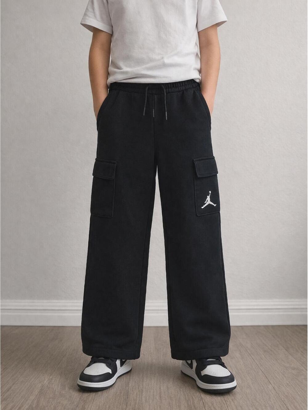 Air Jordan Black Cargo Wide Leg Pants Size 8-10